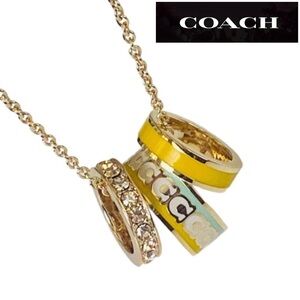 NEW -  Coach Signature C Enamel Necklace
In Yellow